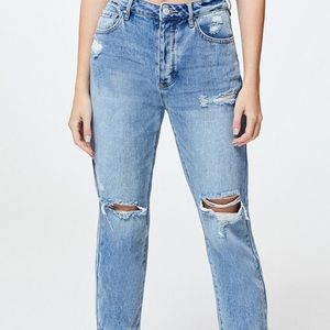 PACSUN MOM RIPPED JEANS